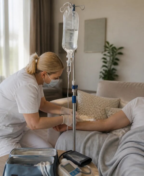 Капельница от похмелья на дому с выездом врача в Павловском Посаде